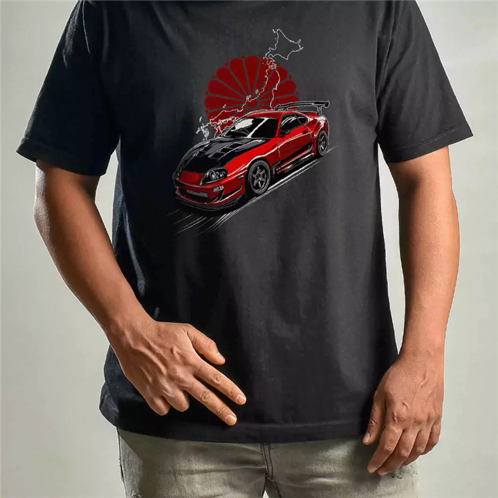 تیشرت طرح تویوتا Toyota Tshirt T06-Supra